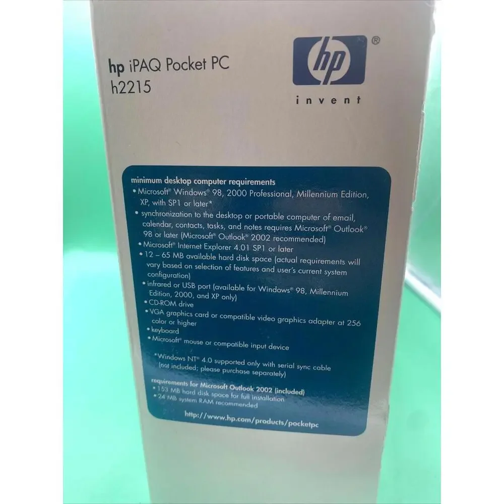 HP IPAQ H2215 Pocket PC 400mhz (FA159A#8ZP) Brand NEW/FACTORY SELAED
